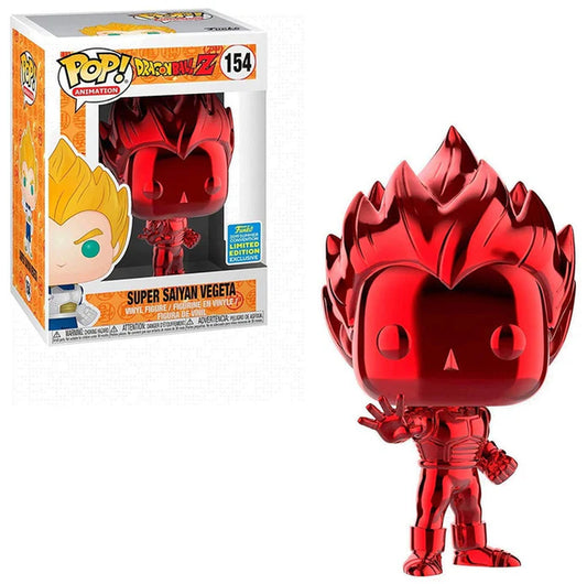 Funko Pop #154 Dragon Ball Z Super Saiyan Vegeta 2019 Summer Convention Exclusive (Shared Sticker)