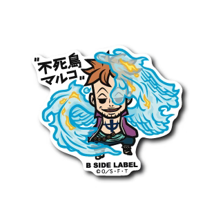 One Piece Marco B-Side Label Sticker