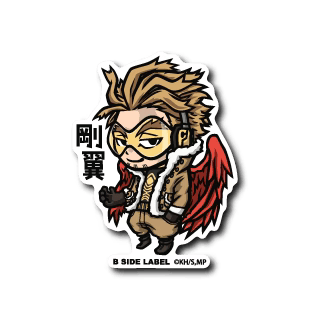 My Hero Academia Hawks B-Side Label Sticker