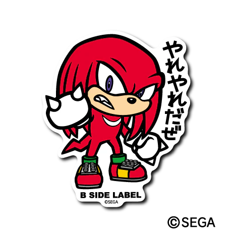 Sonic The Hedgehog Knuckles B-Side Label Sticker