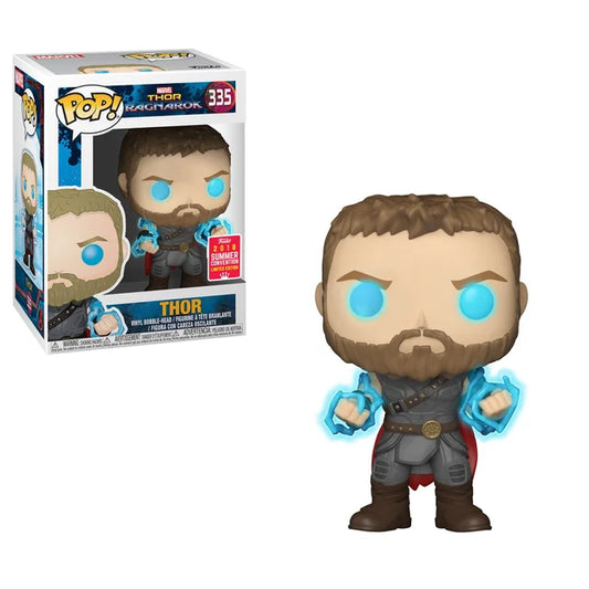 Funko Pop #335 Marvel Thor Ragnarok Thor GITD 2018 Summer Convention Exclusive (Shared Sticker)