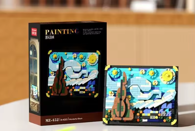 World Famous Art Mini Vincent van Gogh's The Starry Night Block Set