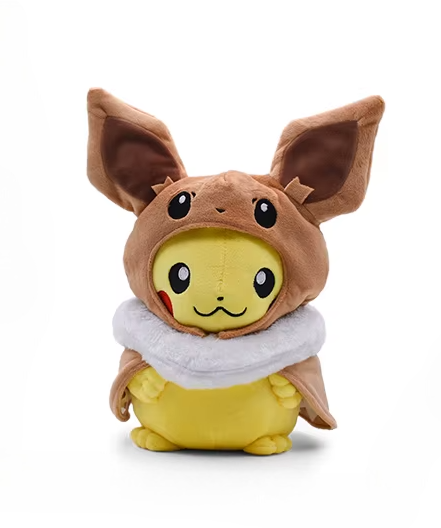 Pokemon Pikachu Eevee Cosplay Plush Asia Exclusive