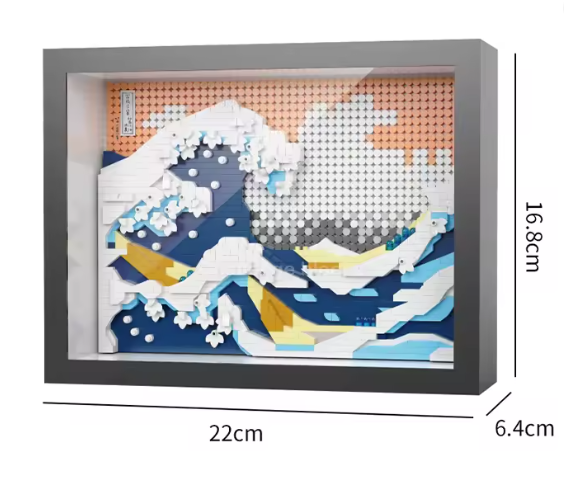 World Famous Art Hokusai The Great Wave off Kanagawa Building Block Set