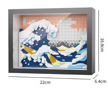 World Famous Art Hokusai The Great Wave off Kanagawa Building Block Set